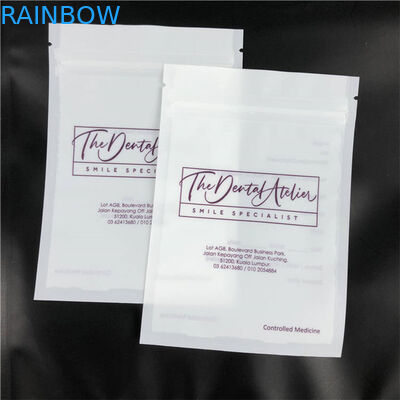 La coutume a imprimé l'espace libre latéral plat de Mylar Matte Packaging Bags With One de dispositifs d'alignement