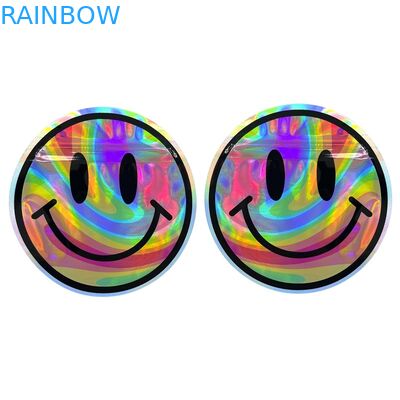 L'odeur en plastique faite sur commande de sac de tirette de Mylar de forme irrégulière rendent 3.5g 7g résistant