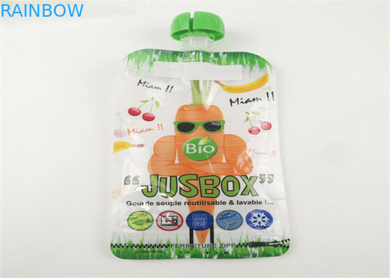 Digital imprimant la poche en plastique de bec pour le sac d'emballage de Juice Yogurt Squeeze Baby Food
