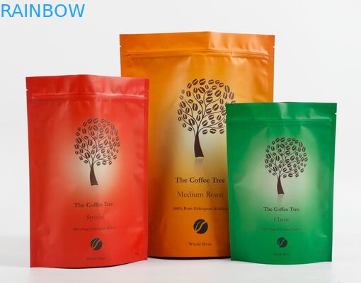 Le toucher doux tiennent le sac de empaquetage de chanvre de sac de casse-croûte de biscuit de Doypack avec la tirette