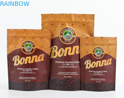 Le toucher doux tiennent le sac de empaquetage de chanvre de sac de casse-croûte de biscuit de Doypack avec la tirette