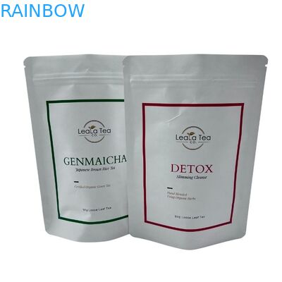 Le support fait sur commande d'impression vers le haut du corps d'emballage de poche frottent le sac zip-lock de papier d'aluminium