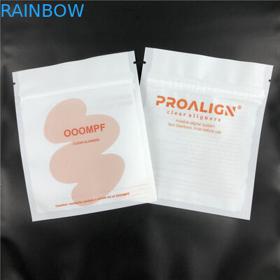 Le zip-lock de Matt Black Braces Aligners Flat Mylar met en sac Front For Teeth Accessories clair