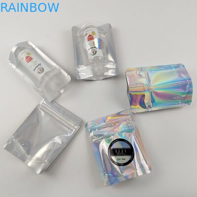 L'emballage zip-lock sans danger pour les enfants rescellable met en sac la nourriture claire de Front Foil Back Edible For