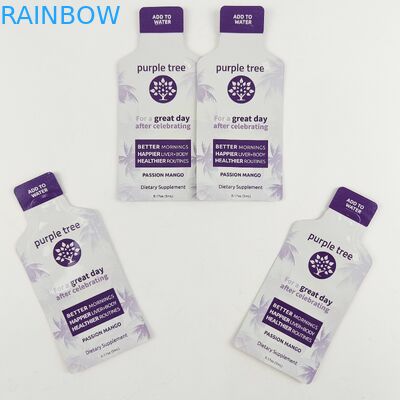 L'emballage d'aluminium d'impression de Digital mettent en sac la poche comestible découpée avec des matrices en plastique irrégulière de tirette de nourriture