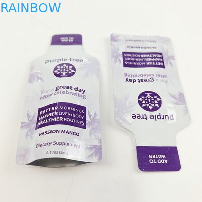 L'emballage d'aluminium d'impression de Digital mettent en sac la poche comestible découpée avec des matrices en plastique irrégulière de tirette de nourriture