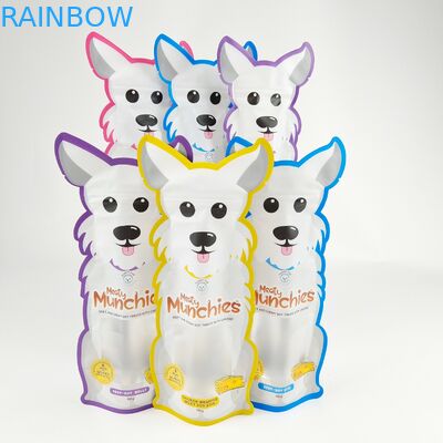 L'emballage d'aluminium d'impression de Digital mettent en sac la poche comestible découpée avec des matrices en plastique irrégulière de tirette de nourriture