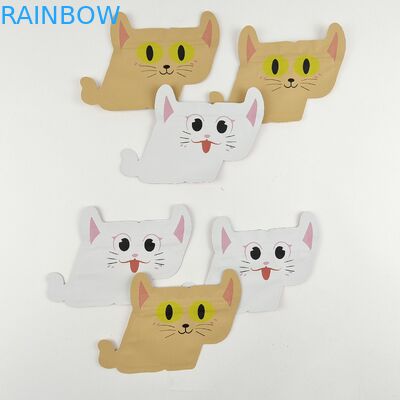 Mylar imprimé fait sur commande formé spécial met en sac la poche irrégulière découpée avec des matrices avec la tirette