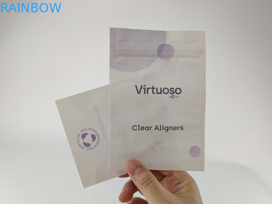 Les dents dégagent des dispositifs d'alignement que l'emballage de Mylar met en sac le PE de papier de MOPP emballage un côté transparent