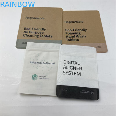 Les dents dégagent des dispositifs d'alignement que l'emballage de Mylar met en sac le PE de papier de MOPP emballage un côté transparent