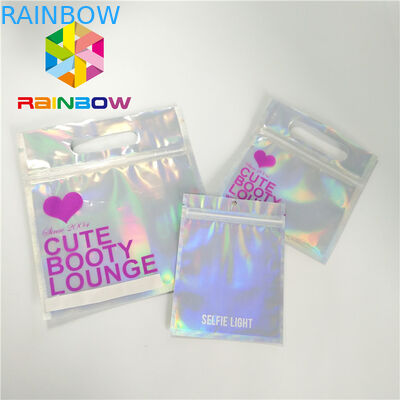 Les vêtements de bain en plastique imperméables de toucher doux de sac d'emballage de bikini réutilisent des sacs de serrure de fermeture éclair