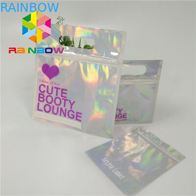 Les vêtements de bain en plastique imperméables de toucher doux de sac d'emballage de bikini réutilisent des sacs de serrure de fermeture éclair