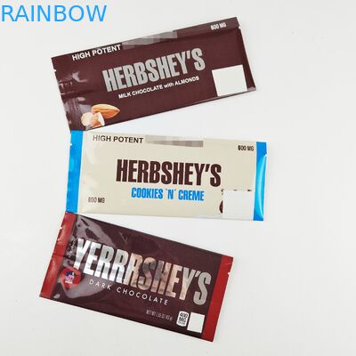 sachets faits sur commande de Logo Foil Bag Chocolate Packing de poche d'emballage du chocolat 600mg