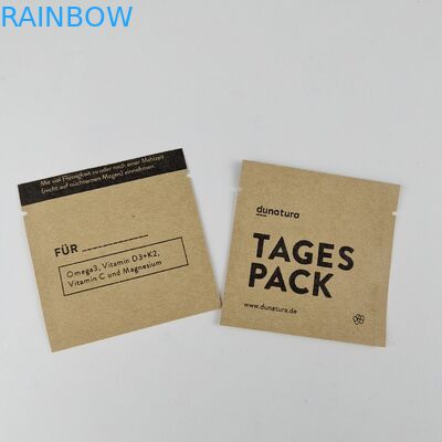 Sacs scellés latéraux de impression faits sur commande de MOPP 3 biodégradables de sac de papier d'emballage