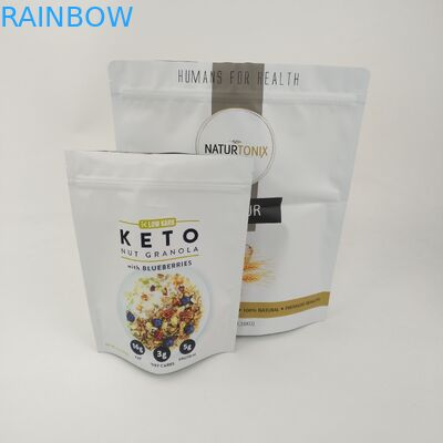 Le support coloré de sac d'emballage de nourriture vers le haut de la catégorie comestible a stratifié des sacs de serrure de fermeture éclair de Mylar de papier d'aluminium