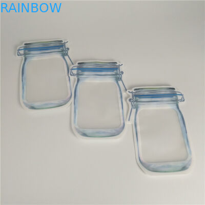 Sac olographe de preuve d'odeur du sac 3.5g de Mylar découpé avec des matrices par forme faite sur commande avec le zip-lock