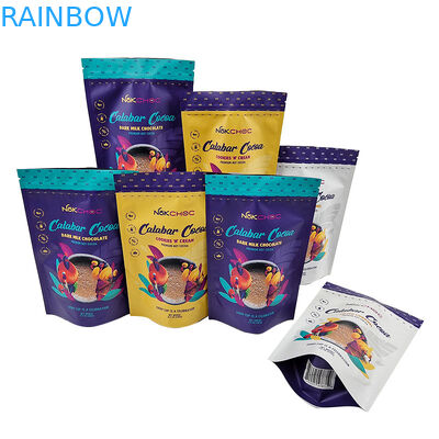 Sac comestible adapté aux besoins du client de poche de support d'emballage avec la preuve d'odeur de tirette