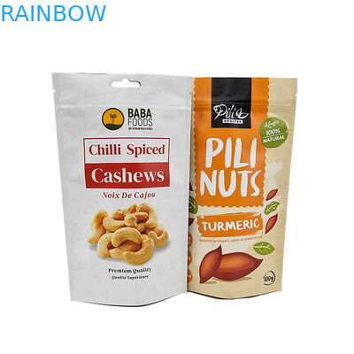 Sac adapté aux besoins du client de serrure de fermeture éclair de papier d'aluminium de Mylar pour l'emballage alimentaire comestible