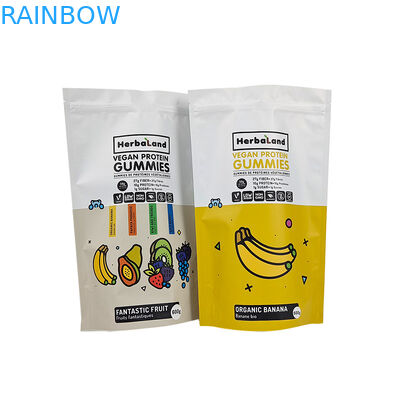 Sac adapté aux besoins du client de serrure de fermeture éclair de papier d'aluminium de Mylar pour l'emballage alimentaire comestible