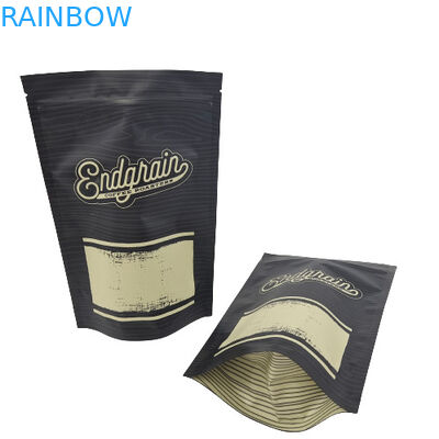 Preuve zip-lock givrée blanche d'odeur de sac d'emballage de thé de café avec votre logo