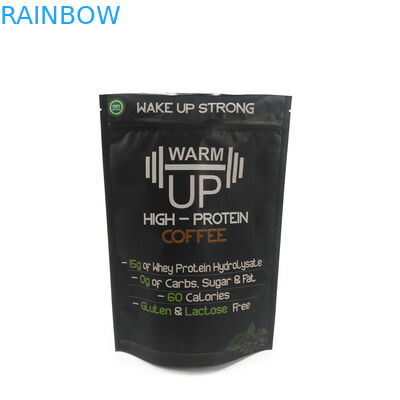 Preuve zip-lock givrée blanche d'odeur de sac d'emballage de thé de café avec votre logo