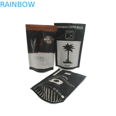 Preuve zip-lock givrée blanche d'odeur de sac d'emballage de thé de café avec votre logo