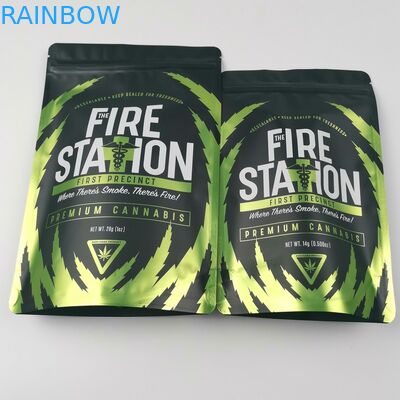 Le sac de fines herbes de Mylar d'emballage d'encens d'aluminium en plastique tiennent la fleur de cannabis de poche