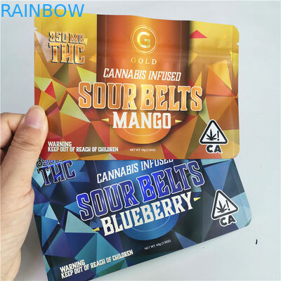 Le sac 420 Digital d'emballage de marijuana de mauvaise herbe de CBD imprimant Doypack a découpé l'encens avec des matrices de fines herbes