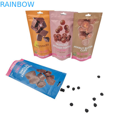 le biscuit comestible Mylar de sucrerie de 14G 28G met en sac Matte Child Resistant Stand Up scellé de plastique