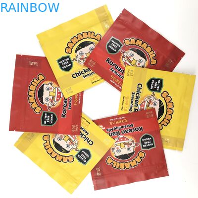 Les biscuits olographes brillants en aluminium que l'emballage met en sac 3.5g 7g tiennent des poches