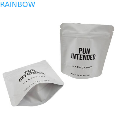 3.5g tiennent la poche Mylar de tirette mettent en sac l'aluminium d'hologramme avec la tirette de preuve d'enfant