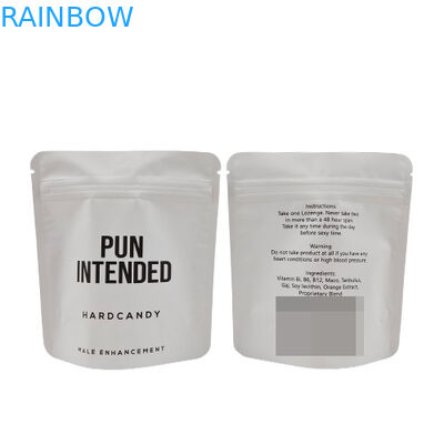 Le sac de Mylar de papier d'aluminium se tiennent vers le haut de la nourriture de empaquetage de preuve d'odeur de poche rescellable