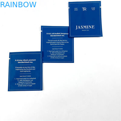 500Ppcs empaquetant imprimant des sacs de Mylar pour les poches noires de soudure à chaud de thé vert