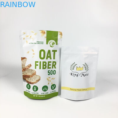 Le label fait sur commande empaquetant la soudure à chaud de farine d'avoine de poches de Mylar a stratifié la tirette Doypacks de poches