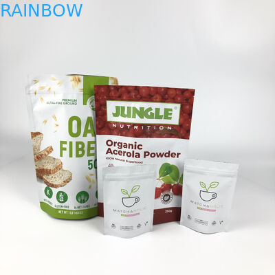 Le label fait sur commande empaquetant la soudure à chaud de farine d'avoine de poches de Mylar a stratifié la tirette Doypacks de poches