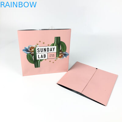 Le rose sec d'emballage de fleur chauffent le centre d'impression de sac de Mylar a scellé le côté de la poche trois