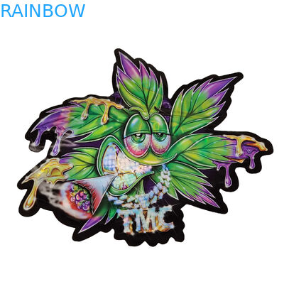 3.5g a scellé la preuve Mylar d'odeur met en sac spécial unique imprimé par coutume découpé avec des matrices de forme irrégulière