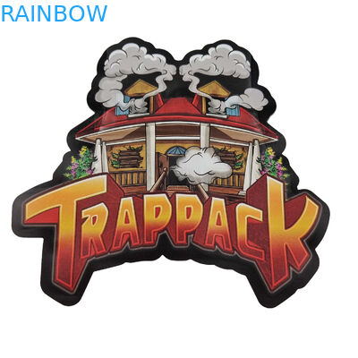 3.5g a scellé la preuve Mylar d'odeur met en sac spécial unique imprimé par coutume découpé avec des matrices de forme irrégulière