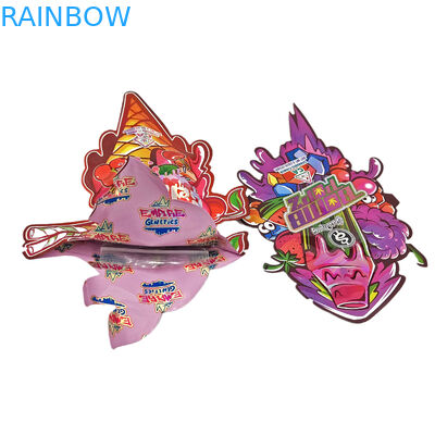 3.5g 7g Candy Cookie Irrégulier Forme Spéciale Personnalisée Emballage Odeur Preuve Mylar Die Cut Sacs