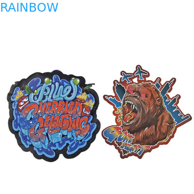 3.5g 7g Candy Cookie Irrégulier Forme Spéciale Personnalisée Emballage Odeur Preuve Mylar Die Cut Sacs