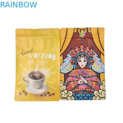 La tirette comestible de papier d'aluminium d'emballage en plastique tiennent les sacs pour la poudre de protéine de biscuit de casse-croûte