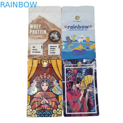 Sacs comestibles faits sur commande de serrure de fermeture éclair de casse-croûte de Mylar de papier d'aluminium mat fait sur commande d'emballage de catégorie comestible