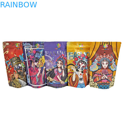 Feuille comestible Stand Up Zipper Pouch 100g Plastique Pour Candy/Snack/Café/Pet Food Mylar Sacs