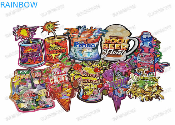 Petite tirette faite sur commande de preuve d'odeur d'emballage de la catégorie 3.5g comestible de Logo Die Cut Ziplock Bags