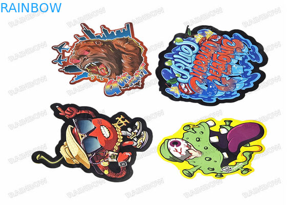 L'emballage zip-lock en plastique formé spécial découpé avec des matrices Mylar de nourriture de sac irrégulier du casse-croûte 3.5g met en sac