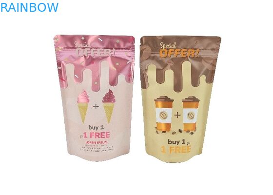 Sacs faits sur commande de Mylar de papier d'aluminium d'emballage de thé de nourriture de Matte Metallic Stand Up Bag