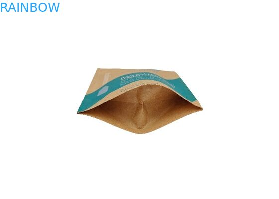 Support comestible d'emballage de Brown emballage de papier de Doypack de preuve en gros d'odeur vers le haut des poches