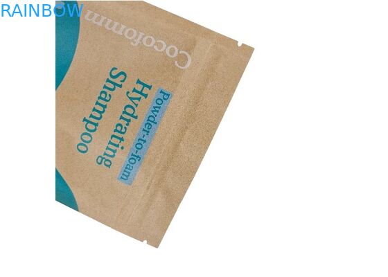 Support comestible d'emballage de Brown emballage de papier de Doypack de preuve en gros d'odeur vers le haut des poches