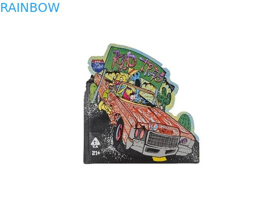 La serrure en plastique de fermeture éclair du toucher doux 3.5g Mylar met en sac l'impression formée spéciale de Digital