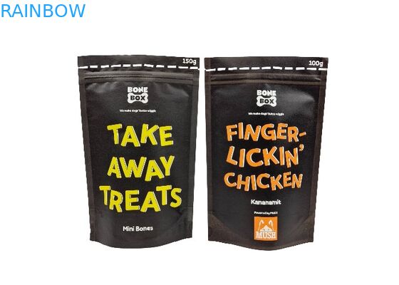 Le support biodégradable fait sur commande de papier d'emballage vers le haut des poches sentent les sacs zip-lock d'emballage alimentaire de preuve